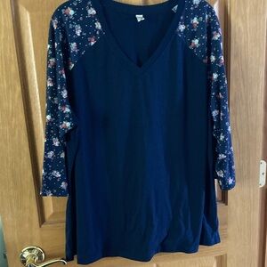 Floral 3/4 Sleeve Shirt